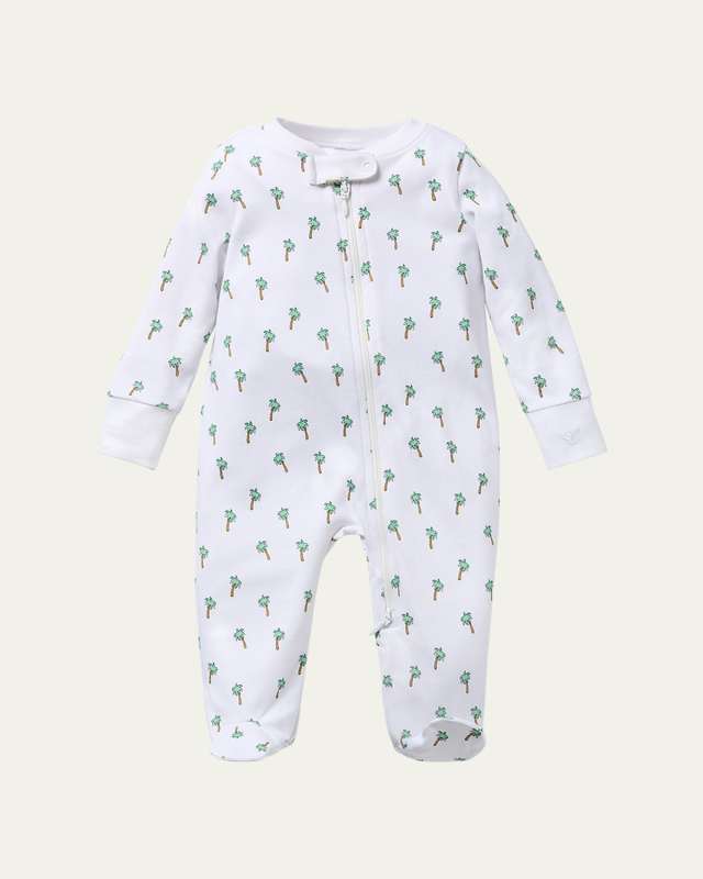 Boy's Palmier Printed Footie, Size Newborn-9